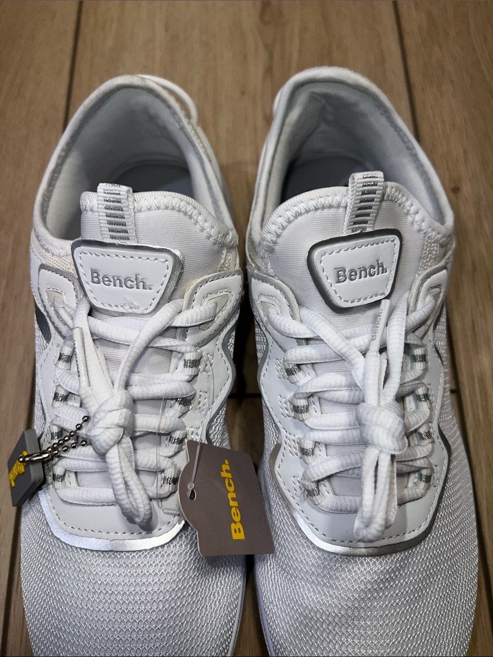 Bench White Women's Lightweight Knit Sneakers - Picture 10 of 15